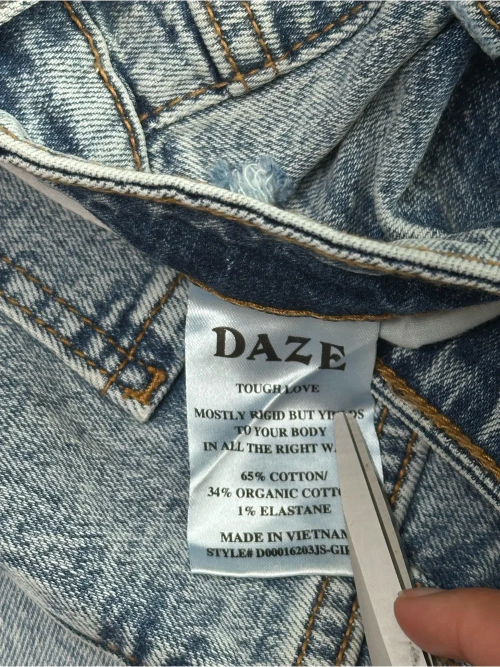 Daze 90s inspired Minimalist High Rise Straight Leg Light Wash Relaxed Denim